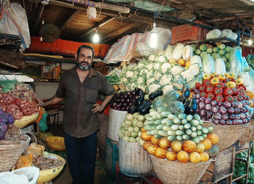 The market in Mumbai