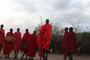 Masai People Dancing