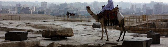 Giza Plateau and Cairo Skyline