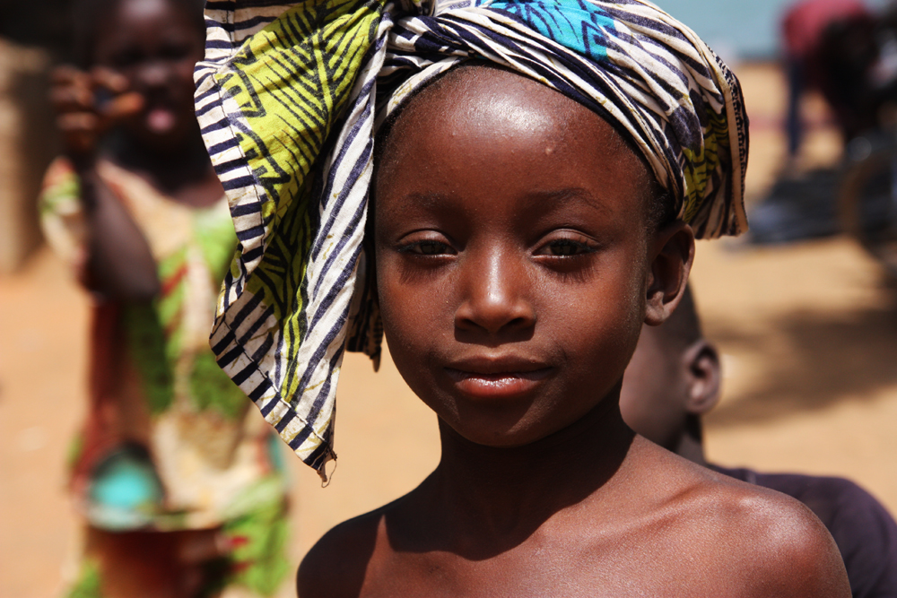 A young girl at the market in Segou, Mali. 