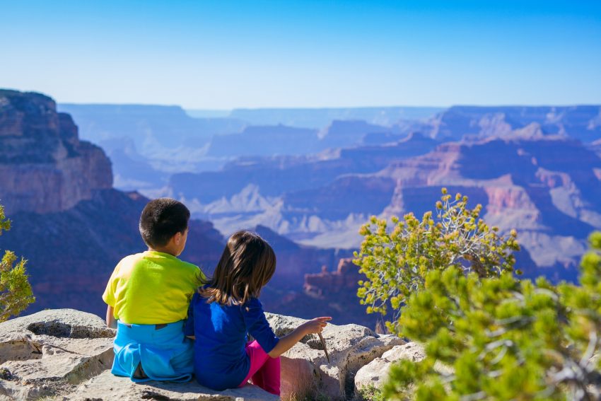 Kids at Grand Canyon