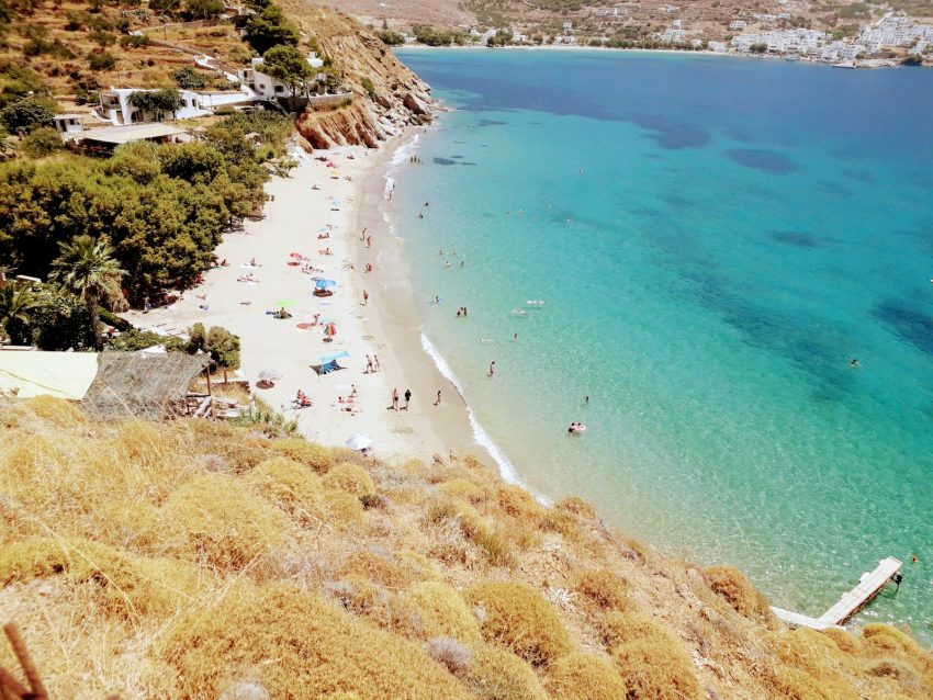 people on beach during daytime Amorgos Greece