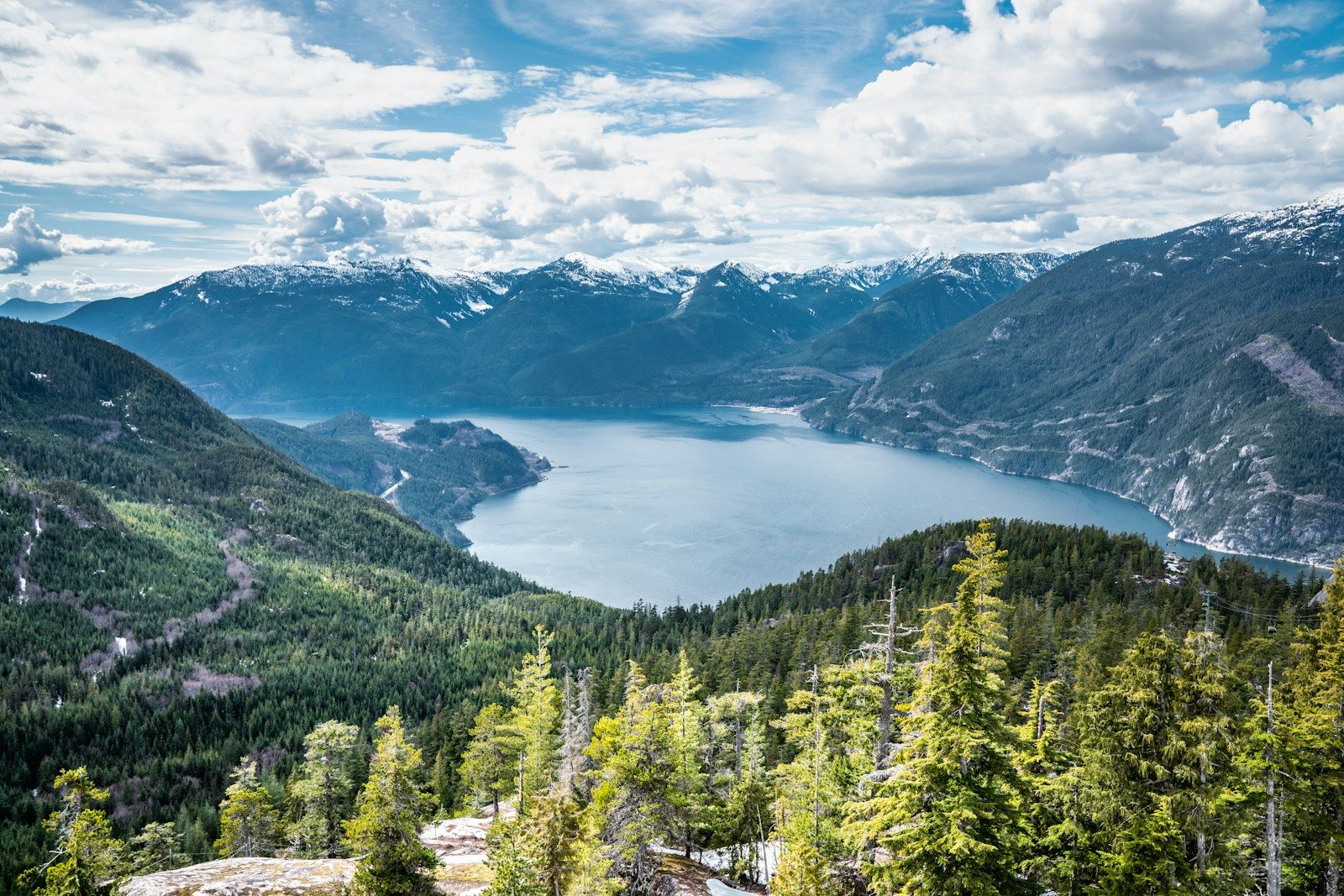 Mountains and Lake in Canada
