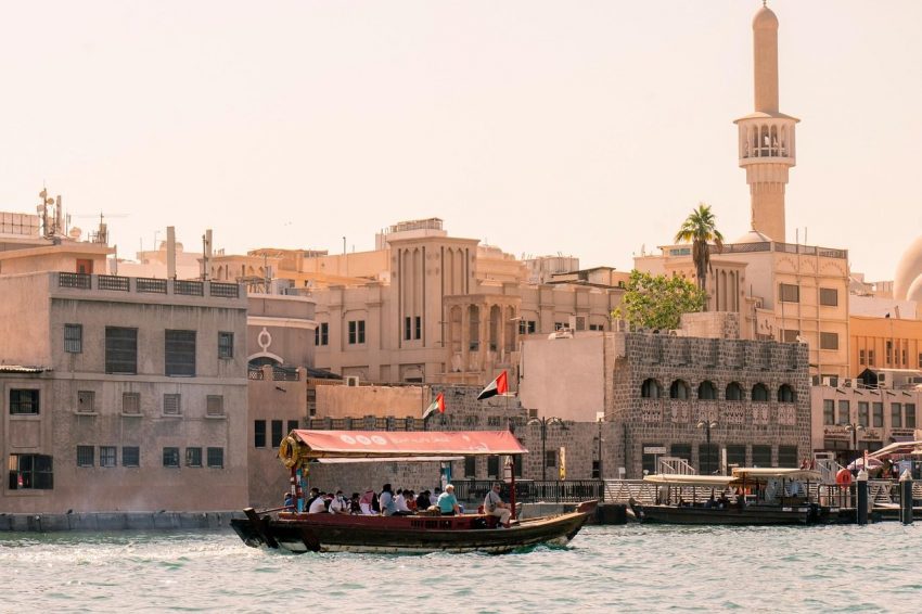 boat, river, tour, city, travel, islam, dubai, architecture, dubai