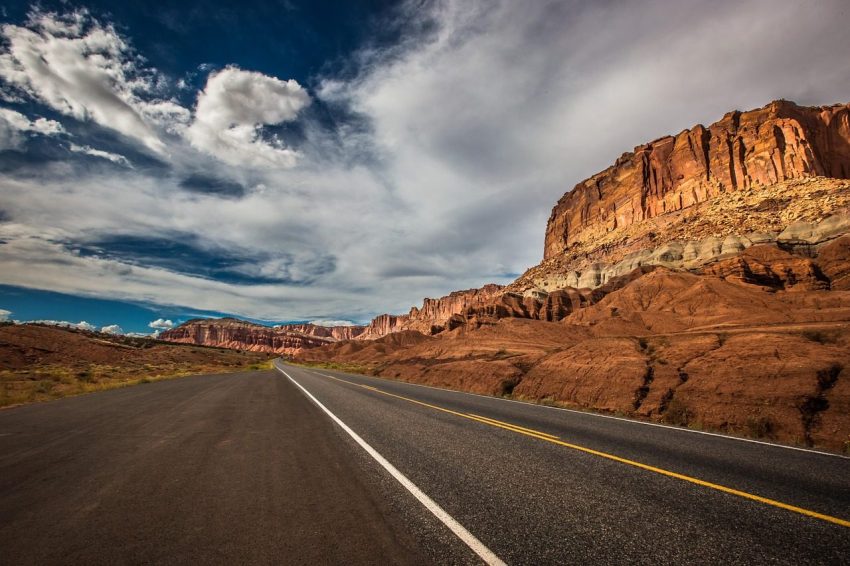 road, utah, rocks, wanderlust, travel, scenery, road trip, trip, clouds, usa, nature, landscape, america, park, red, scenic, sky, desert, stone, sandstone, tourism, mountain, national, canyon, southwest, valley, famous, wild, landmark, monument, blue, natural, states, blue sky, outdoors, united, arizona, west, adventure, drive, erosion