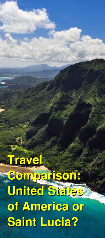 USA vs. Saint Lucia Travel Comparison