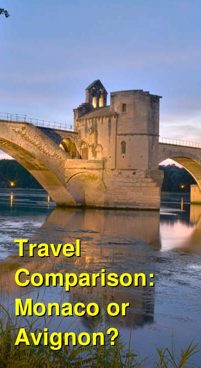 Monaco vs. Avignon Travel Comparison