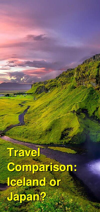 Iceland vs. Japan Travel Comparison