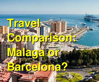 Malaga vs. Barcelona Travel Comparison