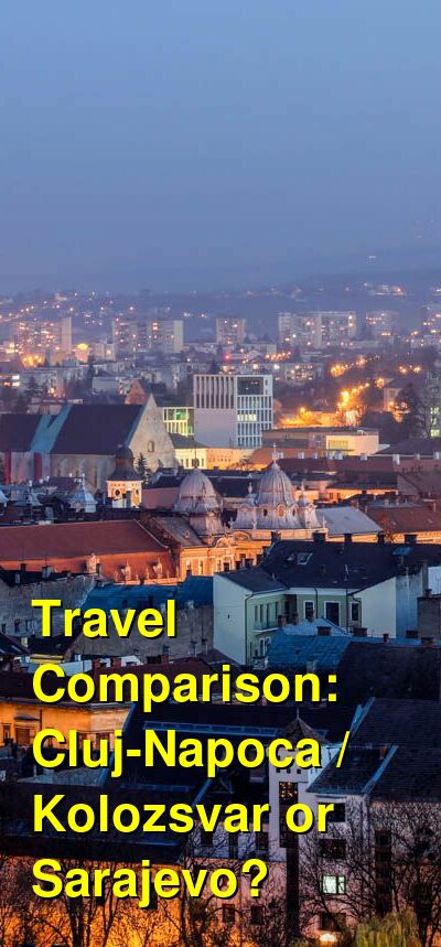 Cluj-Napoca / Kolozsvar vs. Sarajevo Travel Comparison
