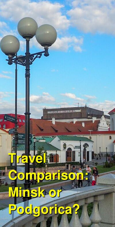 Minsk vs. Podgorica Travel Comparison