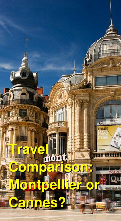 Montpellier vs. Cannes Travel Comparison