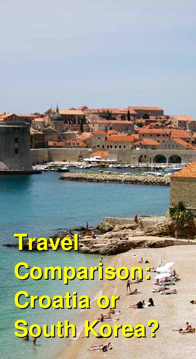 Croatia vs. South Korea Travel Comparison