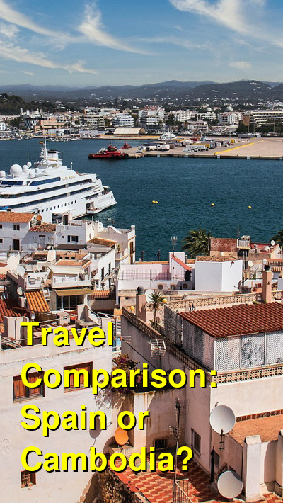 Spain vs. Cambodia Travel Comparison