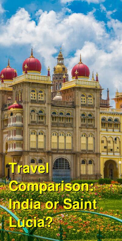 India vs. Saint Lucia Travel Comparison