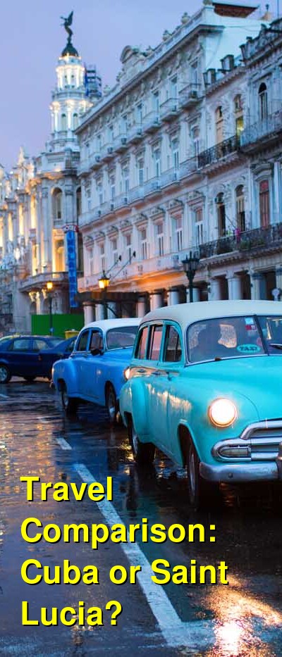 Cuba vs. Saint Lucia Travel Comparison