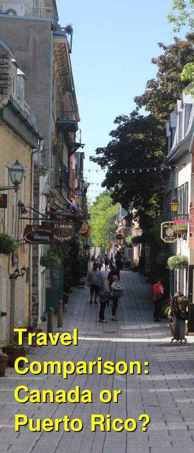 Canada vs. Puerto Rico Travel Comparison