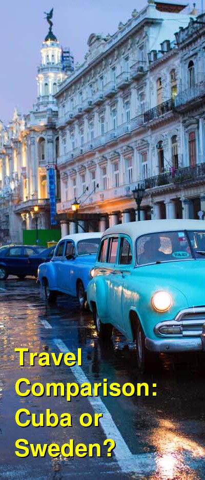 Cuba vs. Sweden Travel Comparison