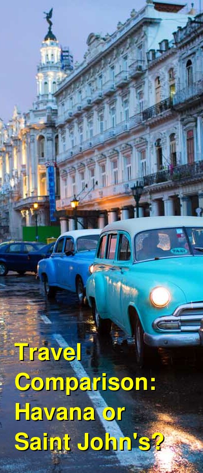 Havana vs. Saint John's Travel Comparison
