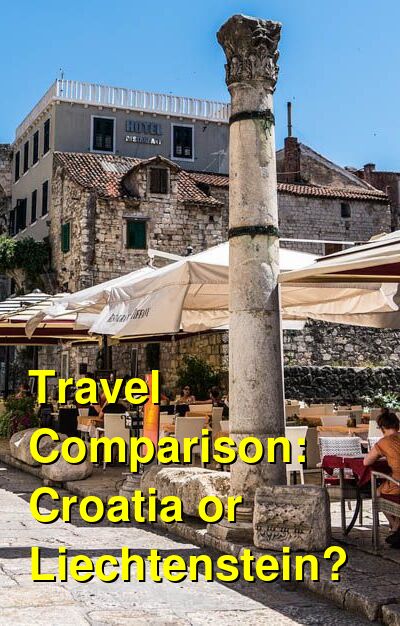 Croatia vs. Liechtenstein Travel Comparison