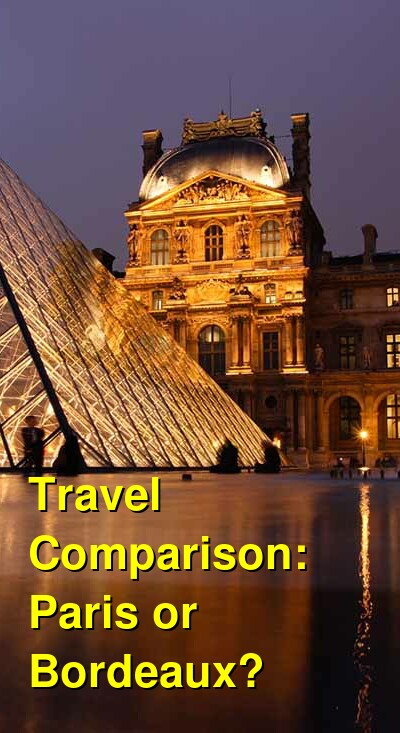 Paris vs. Bordeaux Travel Comparison