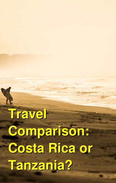 Costa Rica vs. Tanzania Travel Comparison