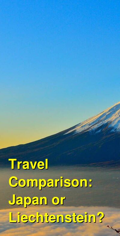 Japan vs. Liechtenstein Travel Comparison