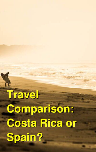 Costa Rica vs. Spain Travel Comparison