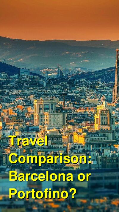 Barcelona vs. Portofino Travel Comparison
