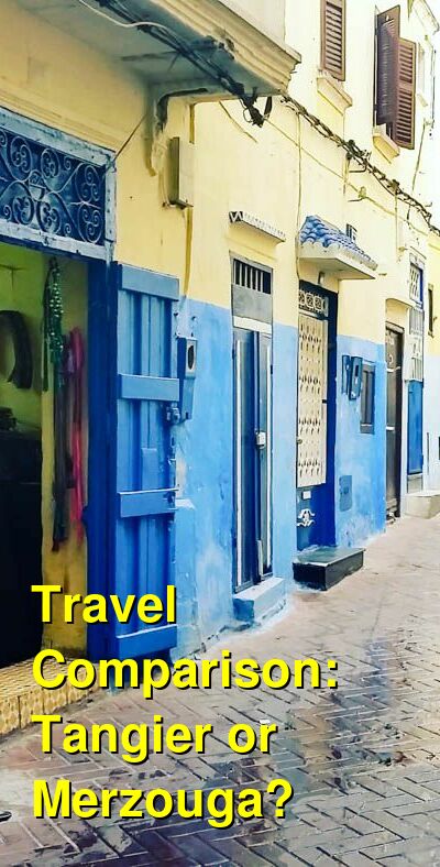 Tangier vs. Merzouga Travel Comparison