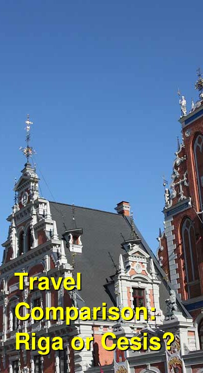 Riga vs. Cesis Travel Comparison