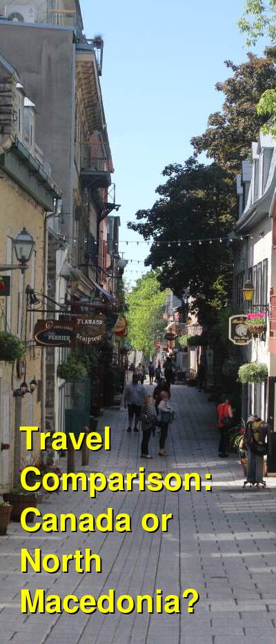 Canada vs. North Macedonia Travel Comparison