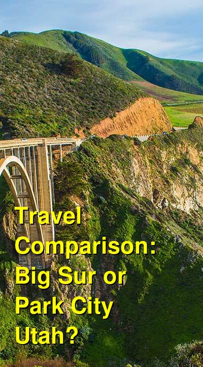 Big Sur vs. Park City Utah Travel Comparison