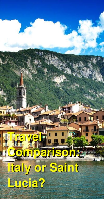 Italy vs. Saint Lucia Travel Comparison