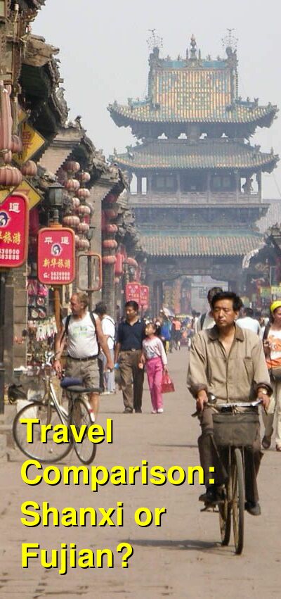 Shanxi vs. Fujian Travel Comparison