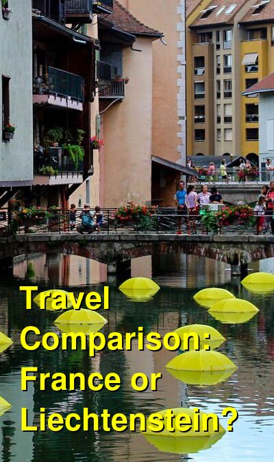 France vs. Liechtenstein Travel Comparison